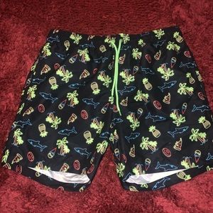 Hot coals swim trunks